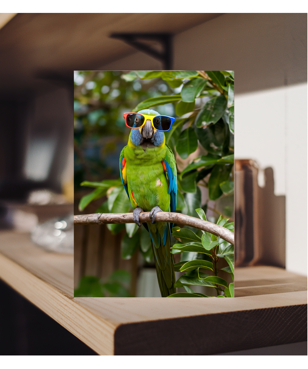 Parrot in Colorful Shades
