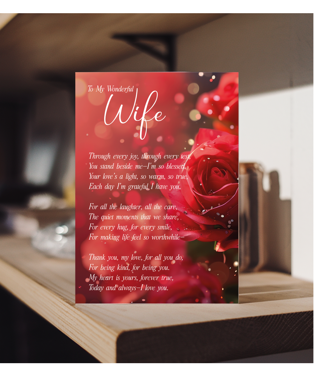 Romantic To My Wonderful Wife