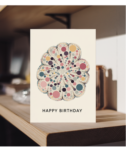 Happy Birthday Card for her Kusama style