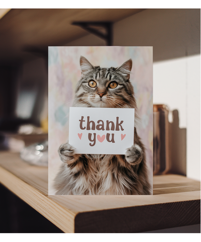 Thank You with Cat with a ThankwithYou Card