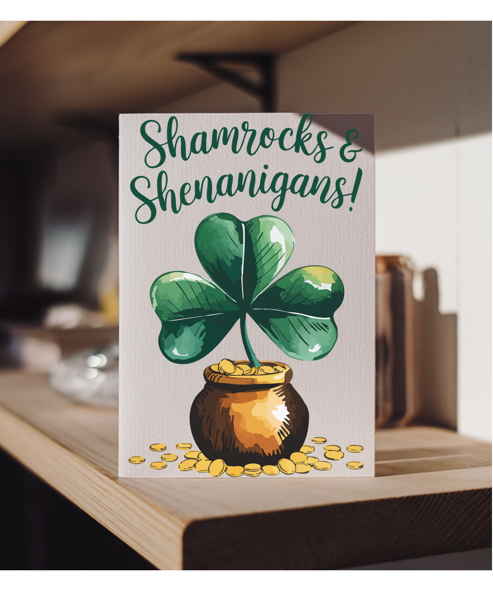 Shamrock shenanigans pot of gold