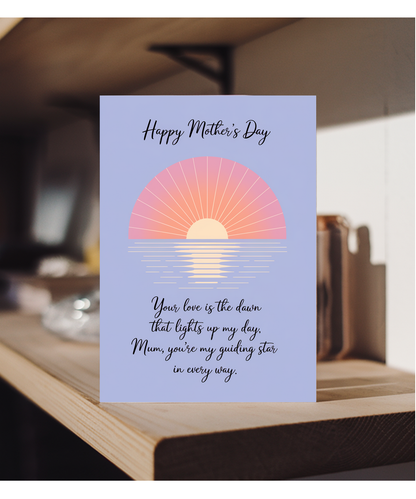 Mothers Day Card Your Love For mum Traditional poem