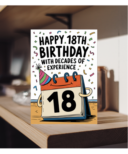 Happy 18th Birthday with Decades of Experience