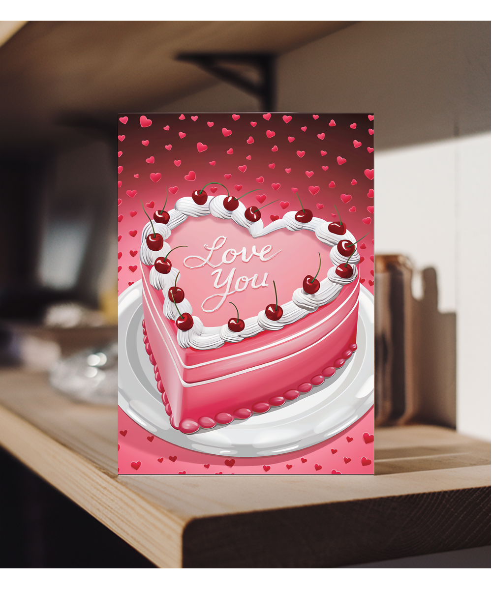 love you cherry cake