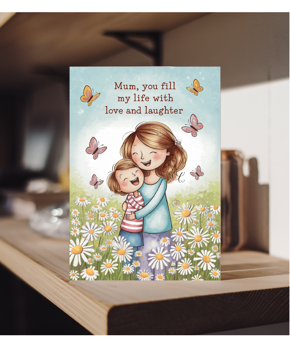 Mum, You Fill My Life with Love and Laughter Mothers Day Card