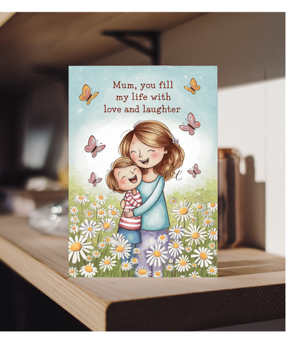 Mum, You Fill My Life with Love and Laughter Mothers Day Card