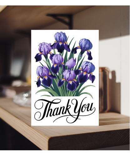 Thank You - Iris in Full Bloom