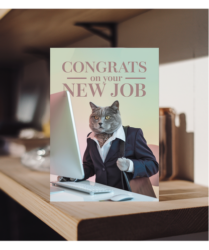 New Job with Cat with a Briefcase