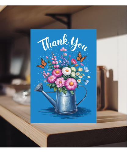 Thank You Watering Can Flower Bouquet