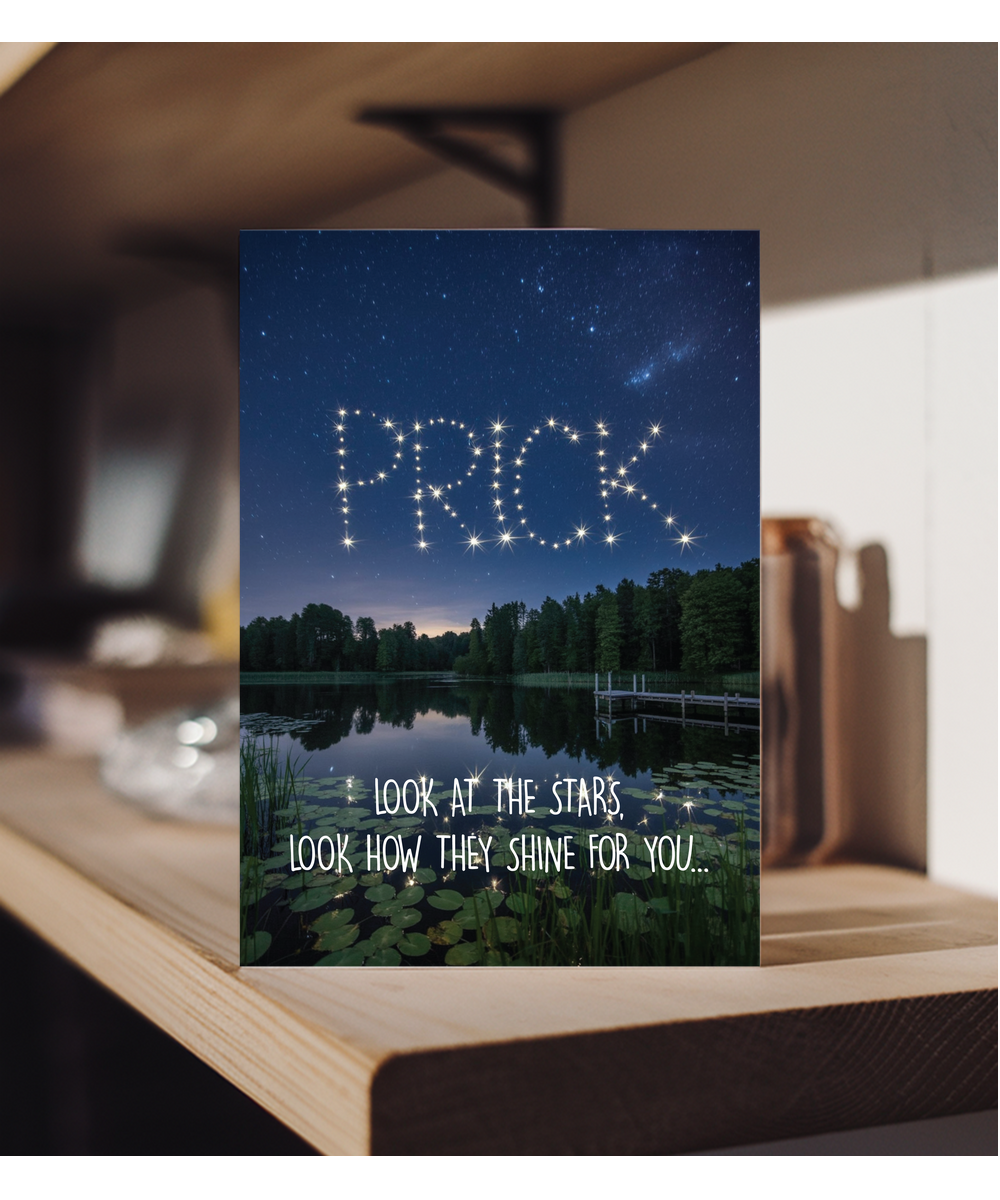 Look at the stars prick