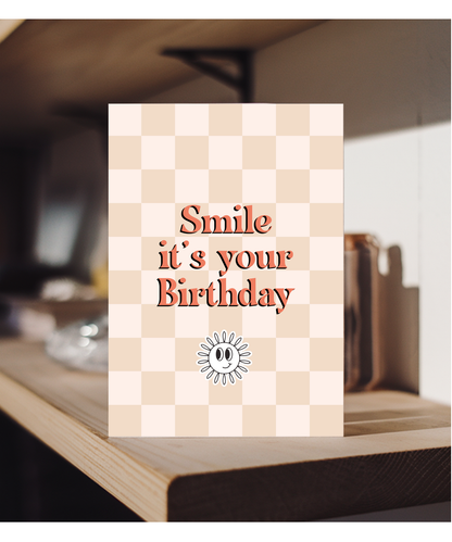 Smile its your Birthday Retro