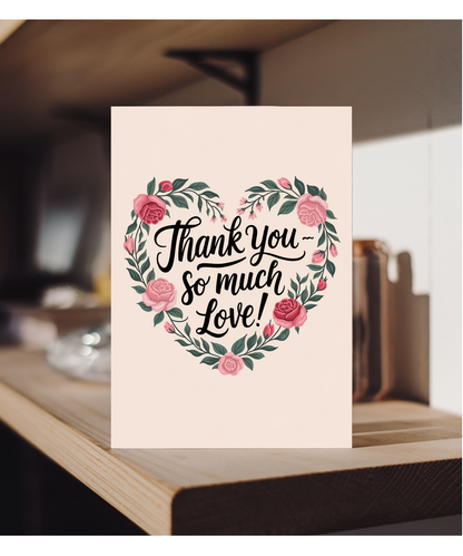 Thank You Card So Much Love Yorkshire