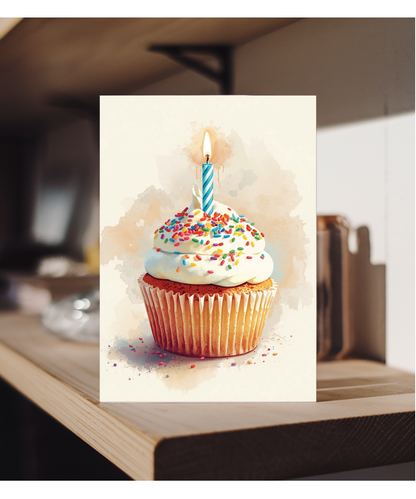 Birthday cupcake
