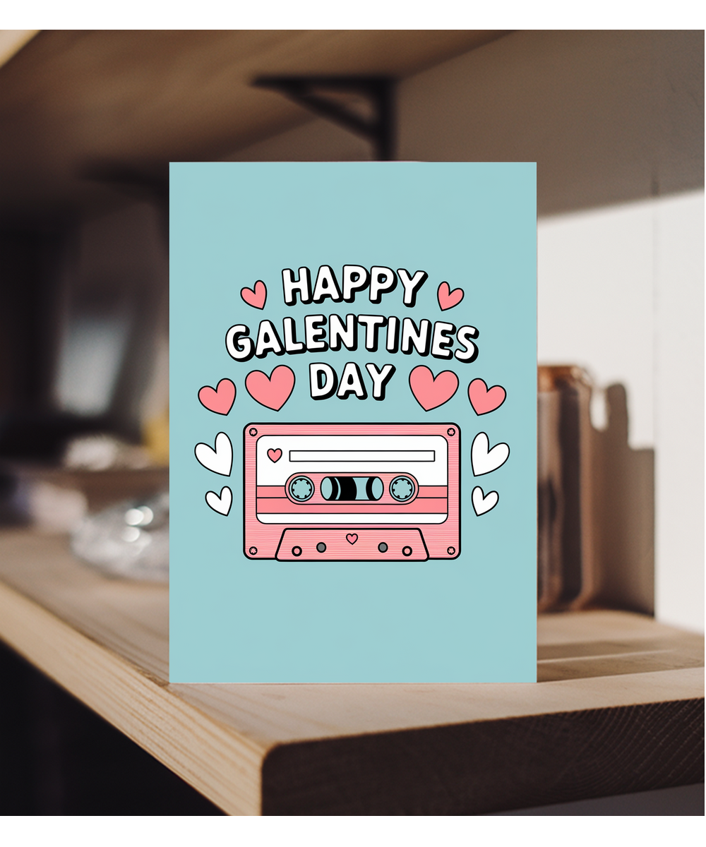 Happy Galentines Day Card Best Friends Retro