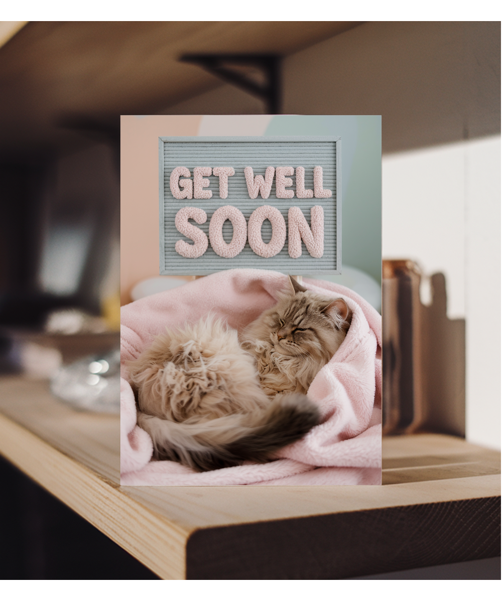 Get Well Soon with Cozy Cat