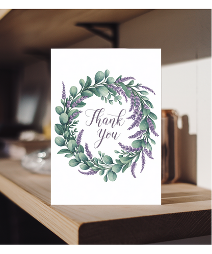 Thank You - Eucalyptus and Lavender Wreath