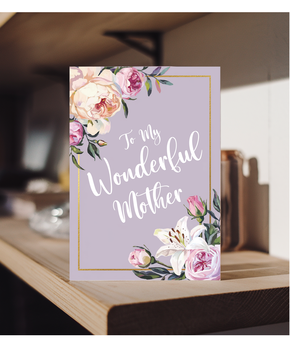 To My Wonderful Mother