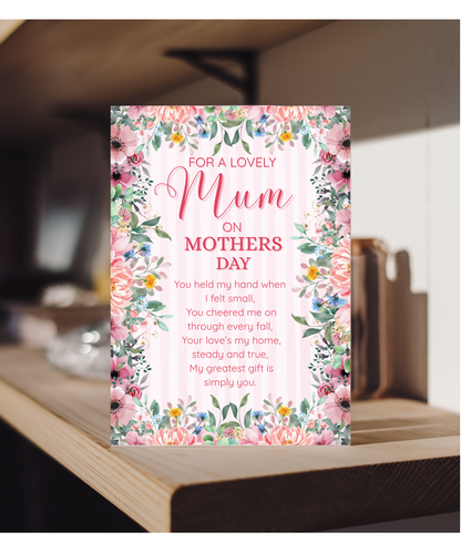 For a lovely mum on mothers day