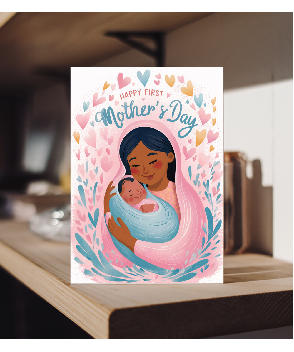 happy first Mother's day head scarf