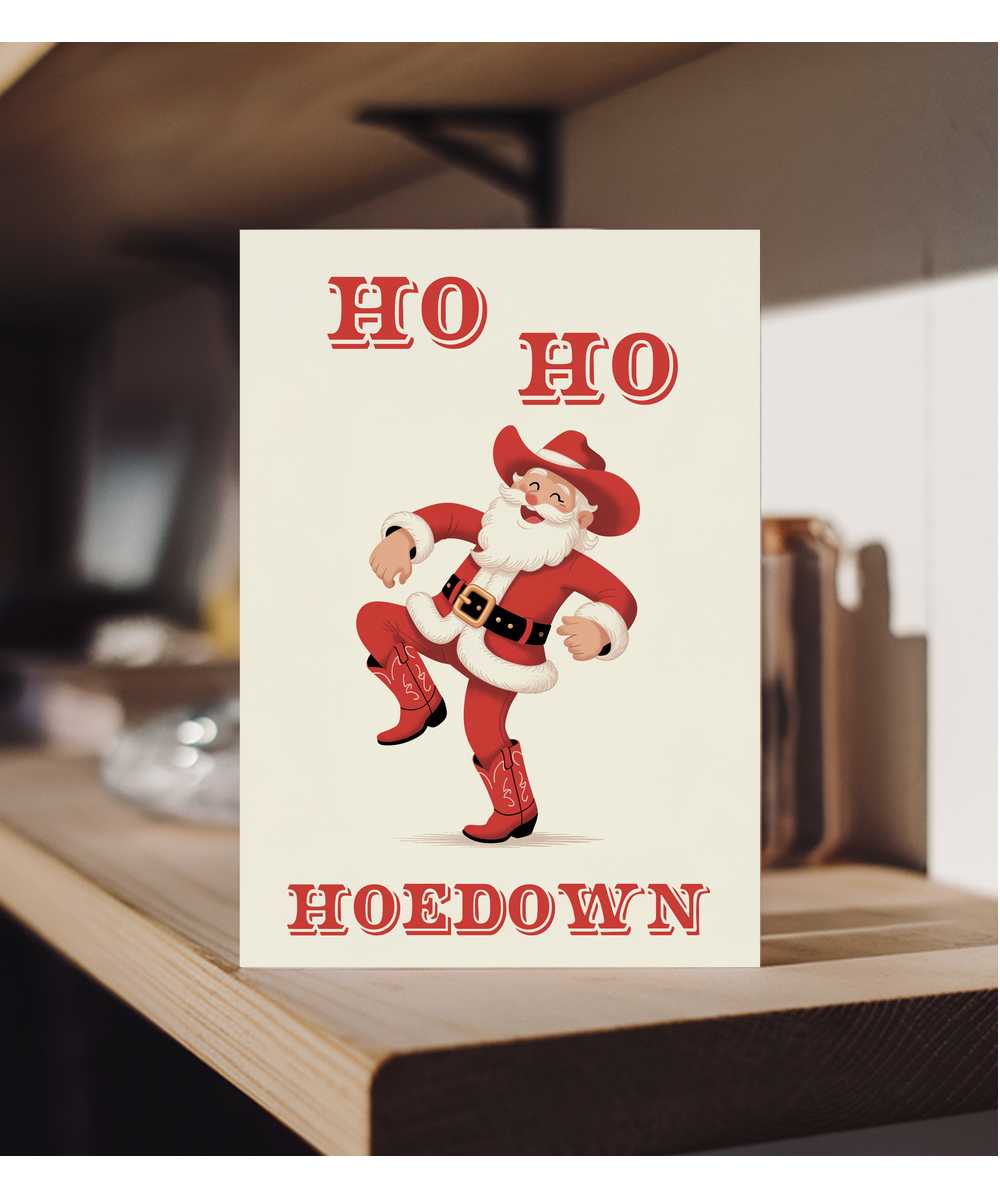 Funny Ho Ho Hoedown santa