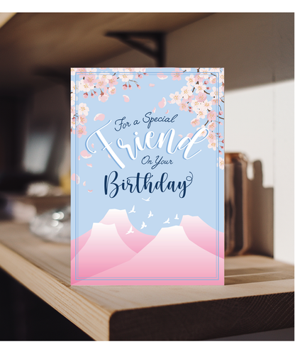 For a Special Friend on Your Birthday Cherry Blossom