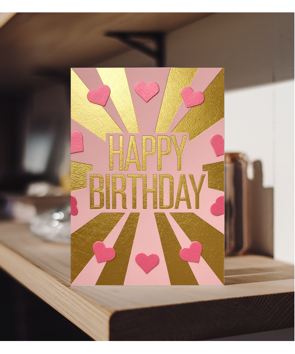 Glamorous Gold and Pink Design