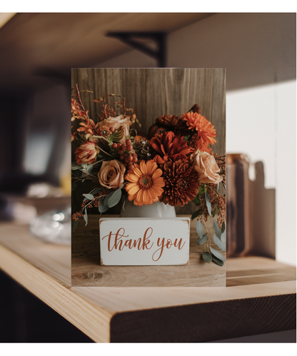 Thank You - Autumn Floral Arrangement