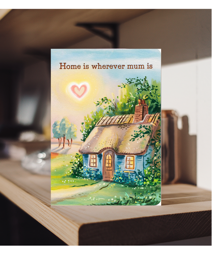 Home is Wherever Mum Is Mothers Day Card