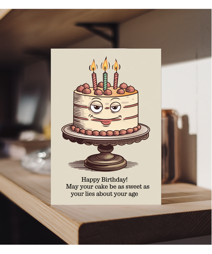 Happy Birthday! May Your Cake Be as Sweet as Your Lies About Your Age