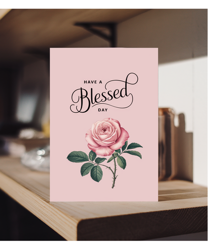 Have a Blessed Day Card thank you Christian