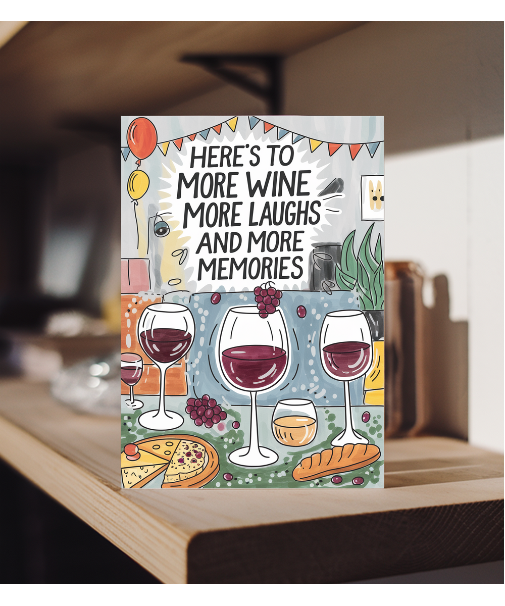 Here’s to More Wine More Laughs and More Memories