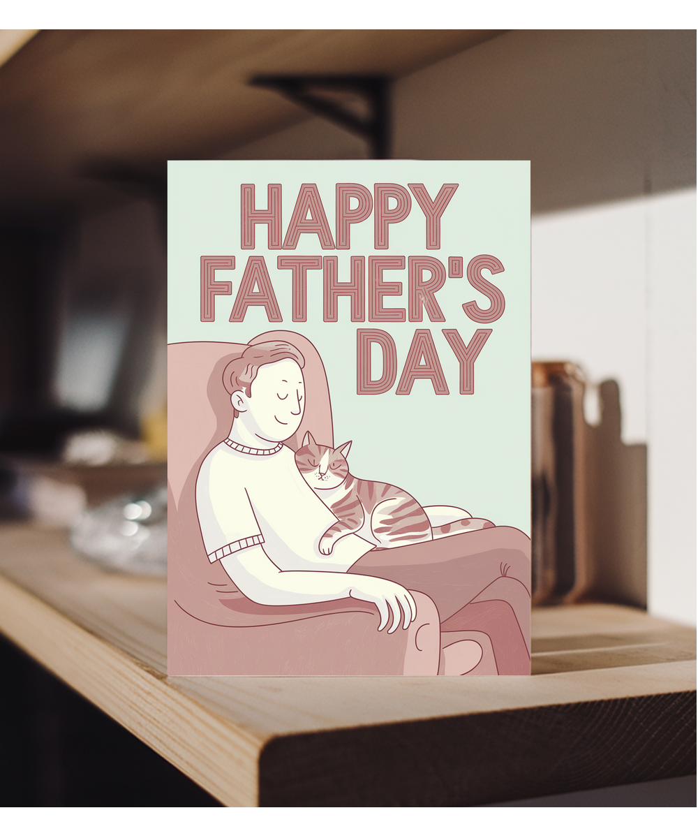 Happy Father's Day - Cat and Dad