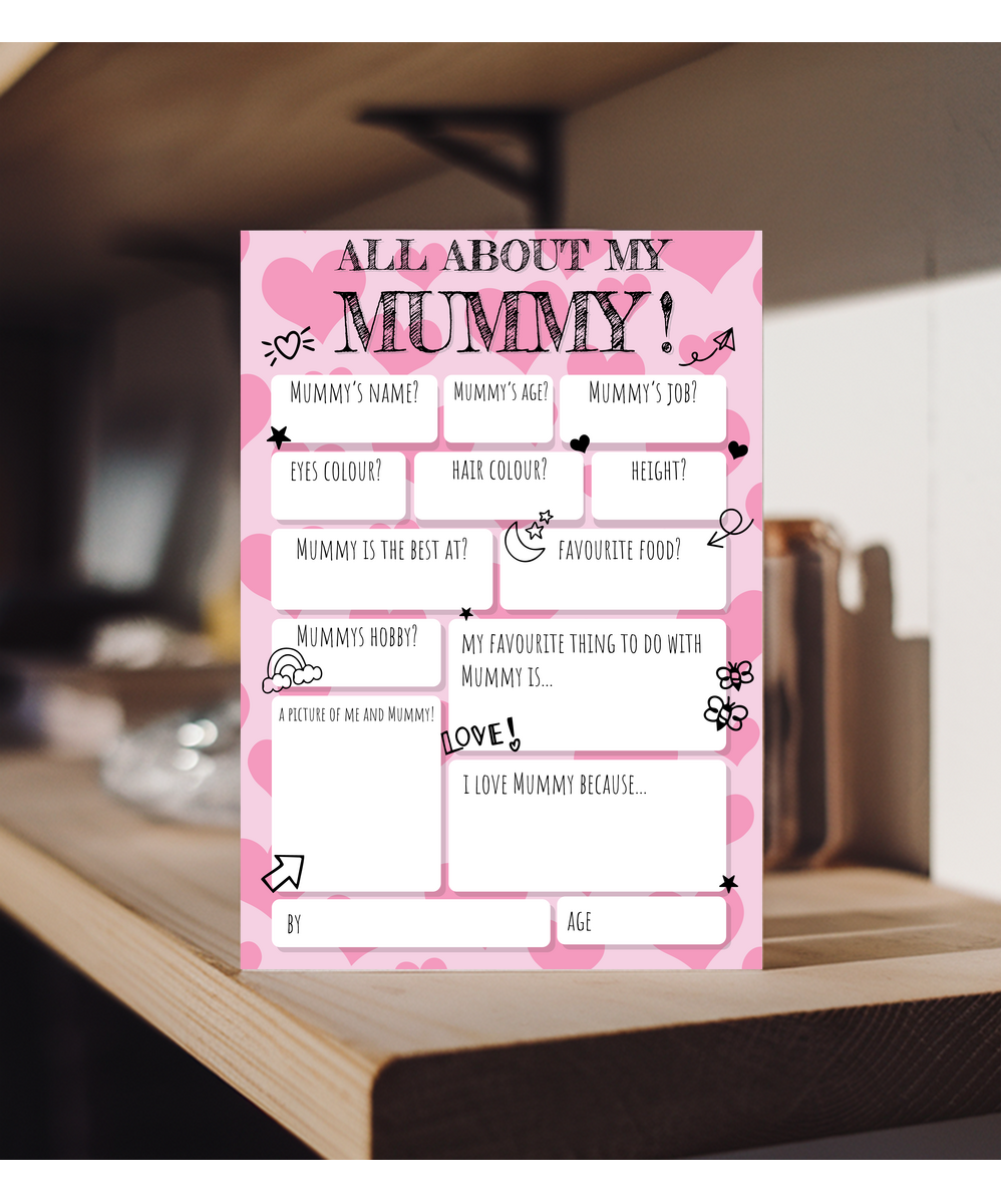 All about Mummy fill in
