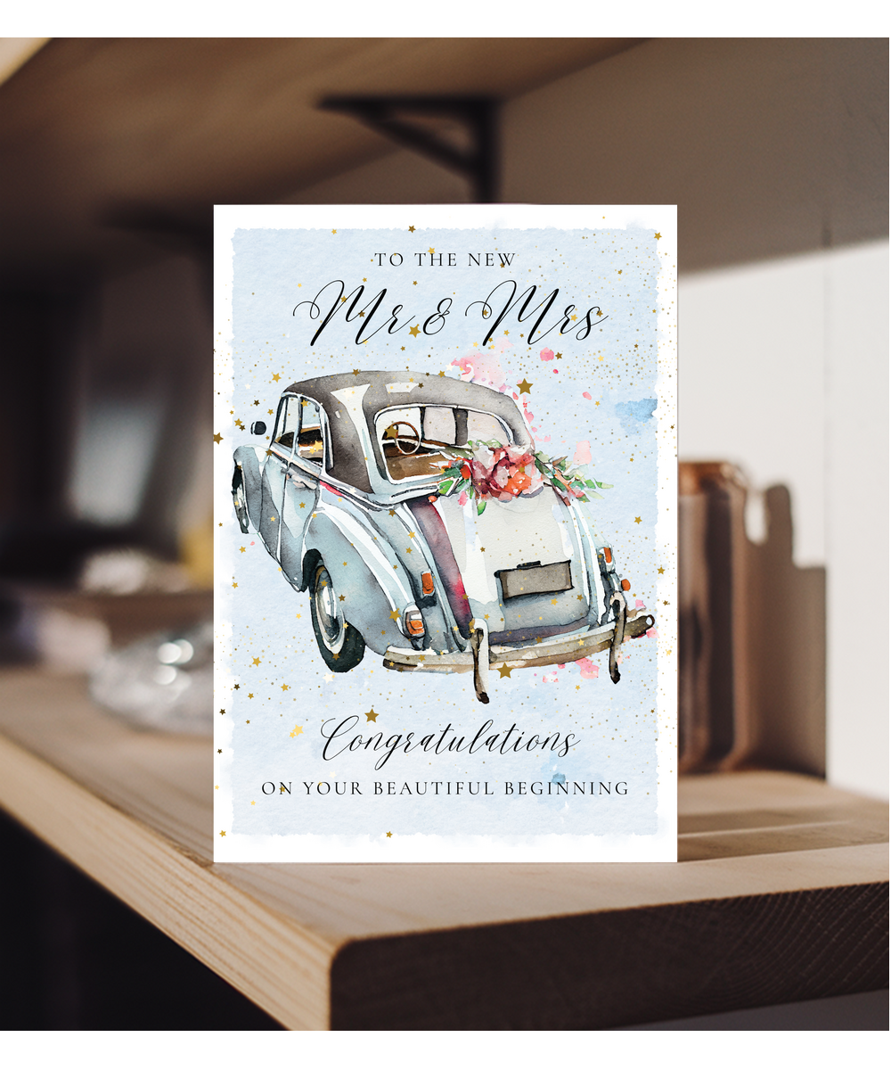 A5 To the new mr & mrs just married car