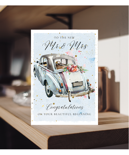 A5 To the new mr & mrs just married car