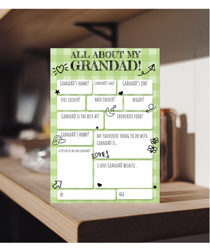 All about Grandad fill in