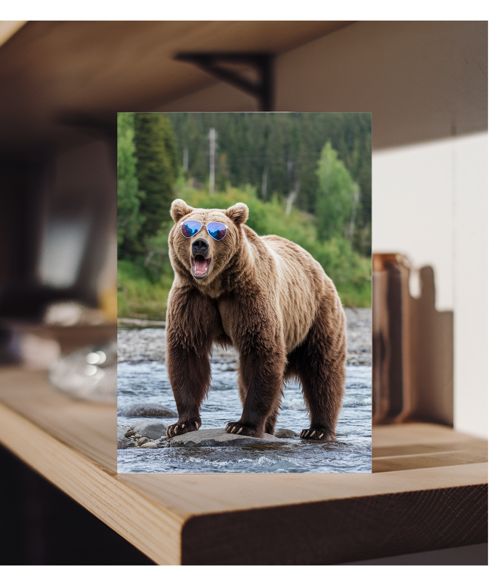 Bear in Sporty Sunglasses