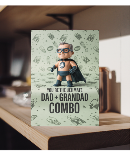 Fathers Day card You're the Ultimate Dad Grandad Combo