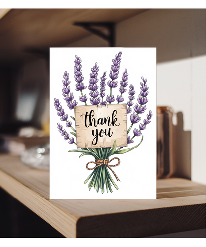 Thank You - Lavender Sprigs