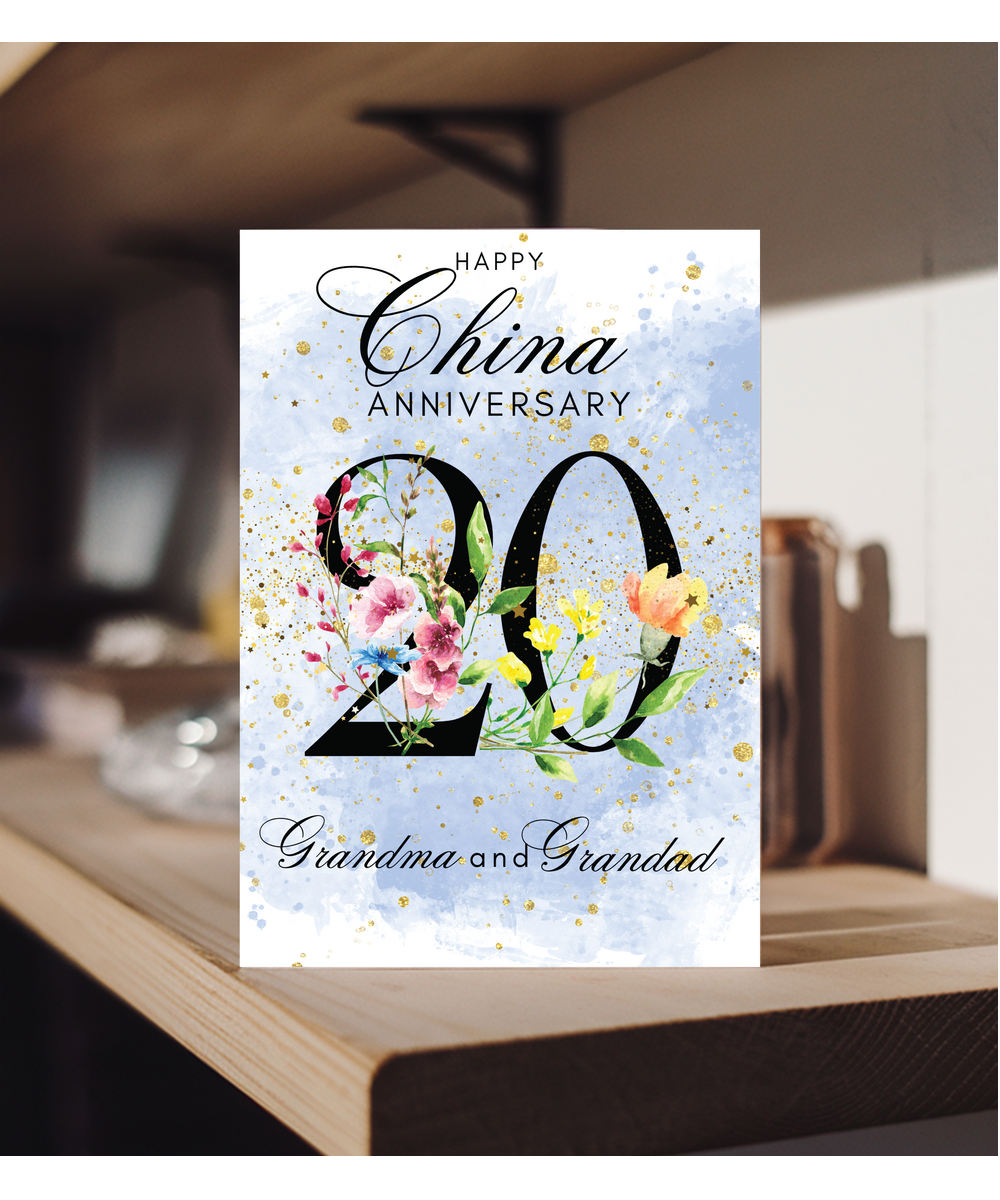 A5 China anniversary Grandma and grandad