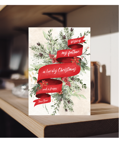 Wishing my father-in-law a lovely Christmas and a happy new year