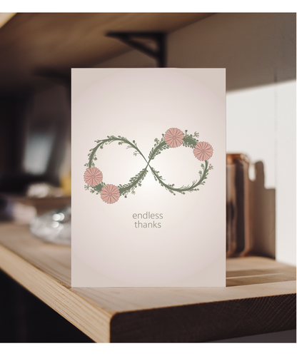 Endless Thanks thank you card