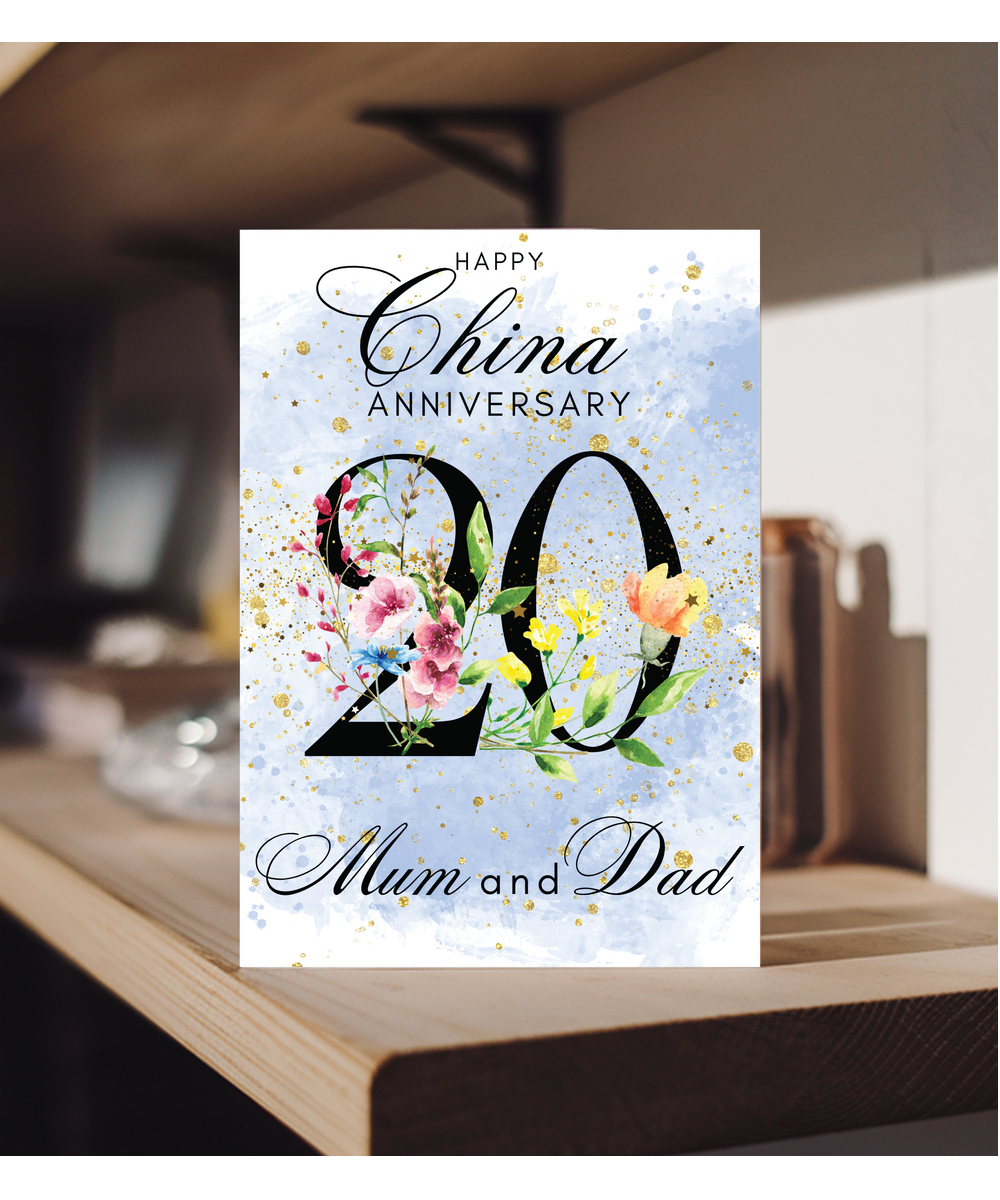 A5 China anniversary mum and dad
