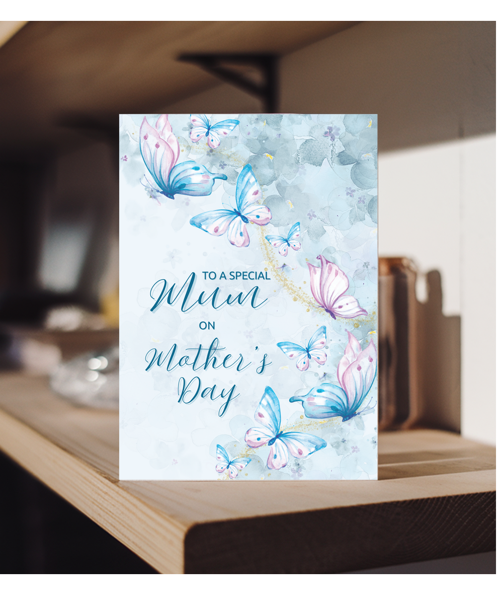 To a special mum on your mother's day, butterfly