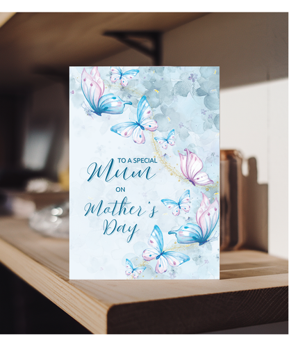 To a special mum on your mother's day, butterfly