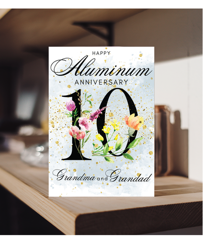 A5 Aluminum anniversary Grandma and grandad
