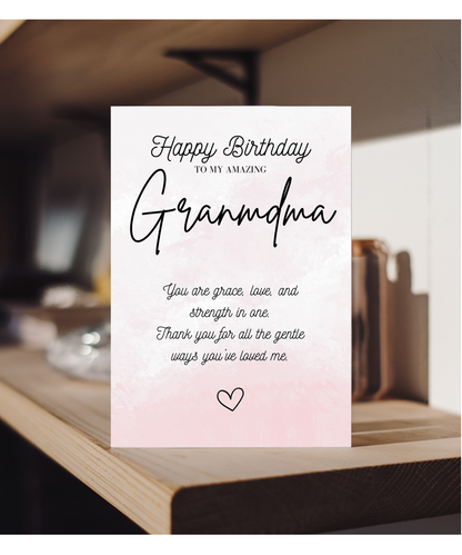 Gold Happy Birthday Grandma