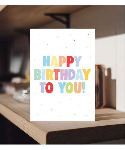Happy Birthday to You with Cake Sprinkles