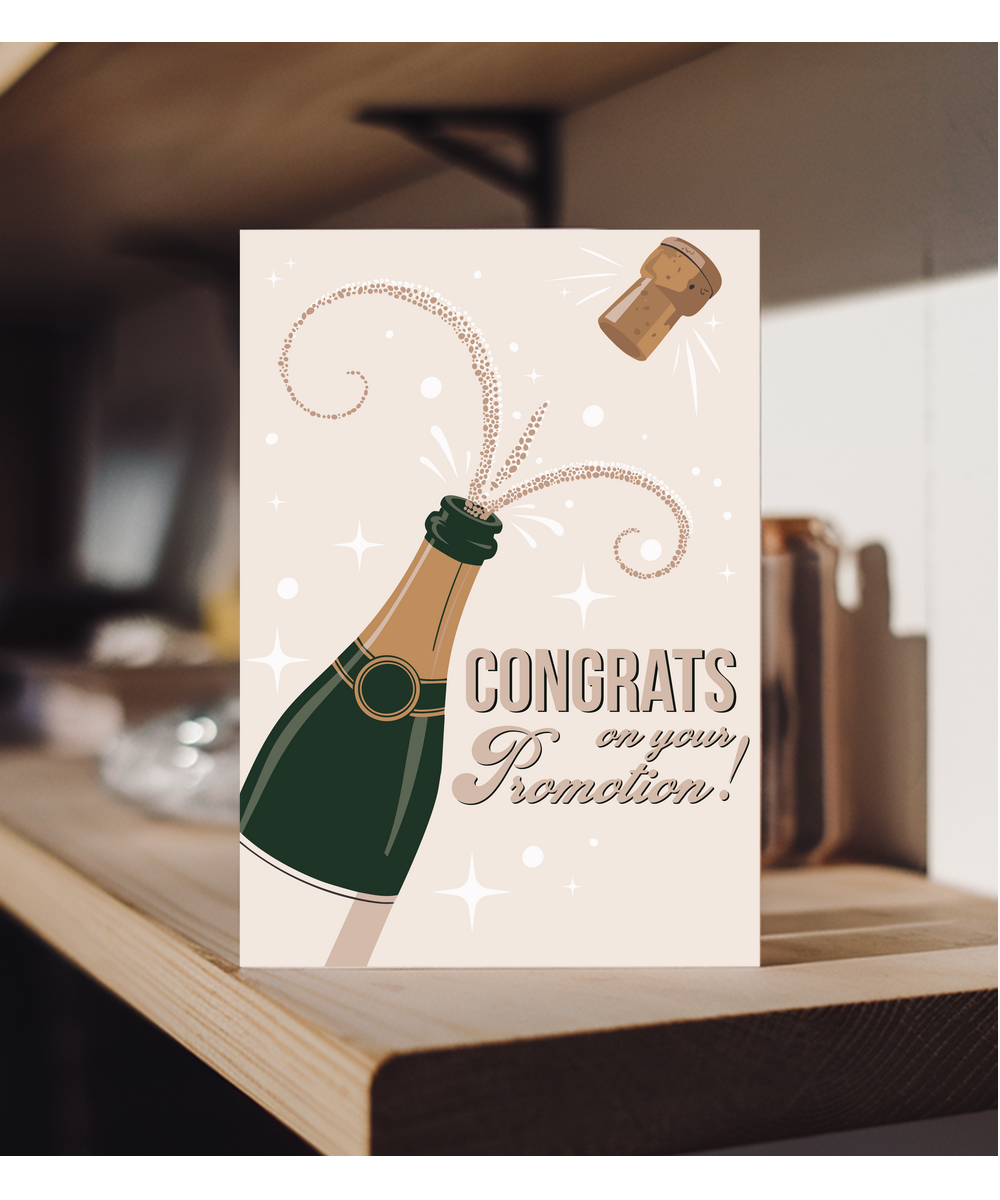 Congrats on your promotion champaign