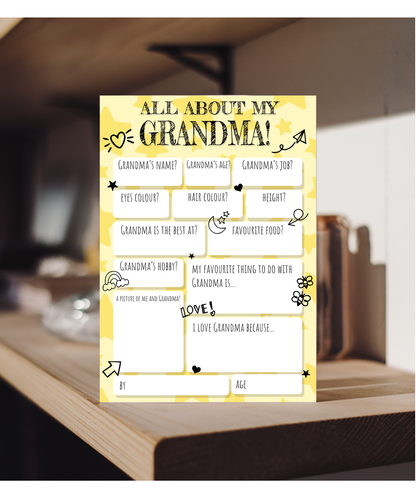 All about Grandma fill in